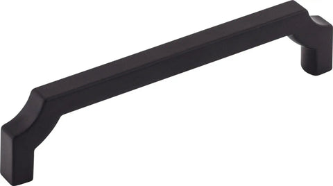 Premium Flat Black Bar Pull Cabinet Handles With 128 Millimeter Center To Center Spacing, sleek design for modern kitchen use.