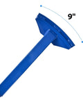 Amarite drum lifter, vertical drum clamp on blue all-steel shaft