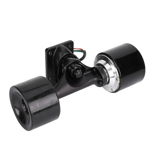 High Efficiency 74mm Single Drive Hub Motor Kit With Remote Control For Electric Skateboard, Durable PU Wheel side view