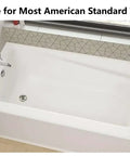 Heavy Duty Tub Drain Kit With Slick Push Pull Bathtub Strainer And Durable Zinc Alloy Body Plus Classic Chrome Finish Straight Fit For Standard And American Standard Tubs No Fuss Replacement Part in a standard American tub.