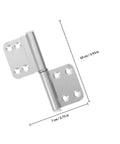 4 Pack Aluminum Lift Off Hinges Heavy Duty Indoor Flag Hinges Detachable Cabinet Doors Replacement for bathroom and toilet doors