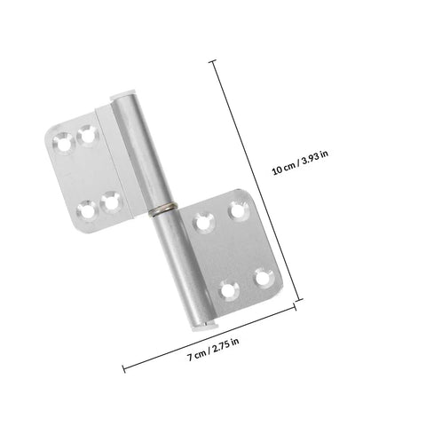 4 Pack Aluminum Lift Off Hinges Heavy Duty Indoor Flag Hinges Detachable Cabinet Doors Replacement for bathroom and toilet doors