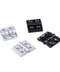 Heavy Duty Ball Bearing Door Hinges For Aluminum Profiles 2020 3030 4040 Black Stainless Steel Construction quiet close