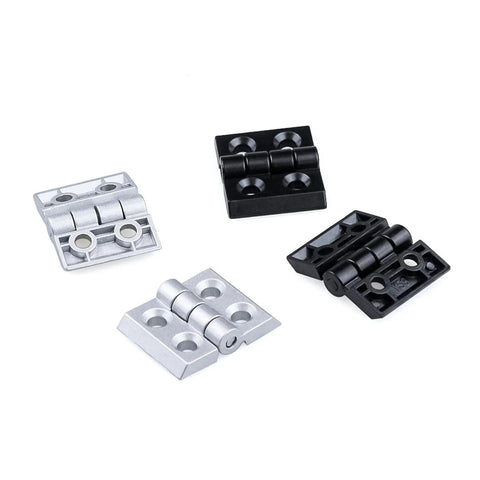 Heavy Duty Ball Bearing Door Hinges For Aluminum Profiles 2020 3030 4040 Black Stainless Steel Construction quiet close