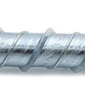 Heavy Duty One Half Inch By Four Inch Large Diameter Concrete Screw For Masonry Anchoring In Brick Or Block Zinc Plated Carbon Steel