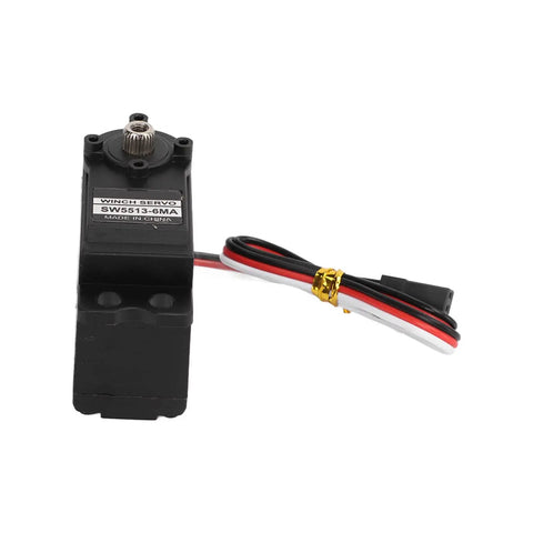 Beefy Metal Gear Sail Winch Servo Motor With Alloy Gears Analog Servo For Ship Rope Rewind High Precision Metal Gear System