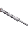 Side view of 3/4 in x 10-1/4 in SDS-Plus rotary hammer bit with carbide tip for concrete