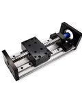 Nifty SFU1204 Sliding Stage Kit With MGR12 Coupling Travel 500mm smooth linear guide system in silver and black, designed for Nema23 motors.