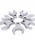 One Half Inch Drive Jumbo SAE Crowfoot Wrench Set From One Inch To One And Three Eighths Inch Go-To Tool For Tight Spaces And Easy Fastener Access