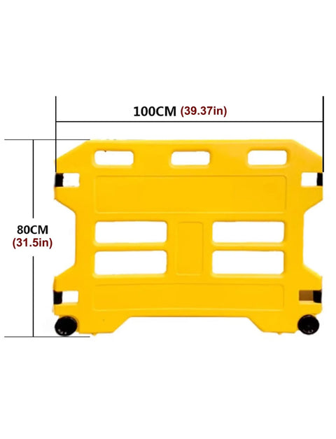 Rock Solid Safety Barricade Folding Security Gate Featuring High Visibility Temporary Pedestrian Fence Made For Crowd Control And Restricted Zones Using Heavy Duty Polyethylene For Zero Fuss Setup
