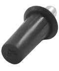 Legit Heavy Duty 10 Piece Spring Loaded Cabinet Door Repair Pins Black Durable Plastic And Reinforced Steel Core, close-up view of a pin