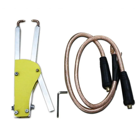 Spot Welding Tool Kit With 123mm Special Shaped Welding Tongs Pliers Portable Welder for Sheet Metal Repair tools shown