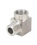 Stainless Steel Half Inch NPT Male To Half Inch NPT Female 90 Degree Street Elbow Pipe Fitting for Water Fuel Air Lines