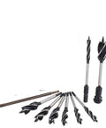 Top Shelf Heavy Duty 11 Piece Woodworking Auger Drill Bit Set Featuring Razor Sharp Spiral Flutes For Reliable Clean Hole Boring In Lumber Plywood MDF Sheets Pro Tier, assorted sizes.