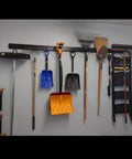 13 Piece Tool Storage Rack Kit With 64 Inch Adjustable Garage Organization Wall Mounted System And 9 Hooks For Heavy Duty Steel Garden Tools