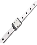 Top Tier Miniature Linear Guide Rail Kit With Mgn7c Slider Block Featuring High Precision Pre Drilled Support Rails For Easy Installation And Low Friction Smooth Motion Stable Performance Perfect For Diy Projects, silver rail with slider block