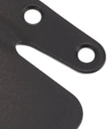 Close-up of Heavy Duty Sofa Connector Bracket Four Pack Interlocking sofa connectors showing screw holes and metal finish.