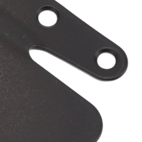 Close-up of Heavy Duty Sofa Connector Bracket Four Pack Interlocking sofa connectors showing screw holes and metal finish.