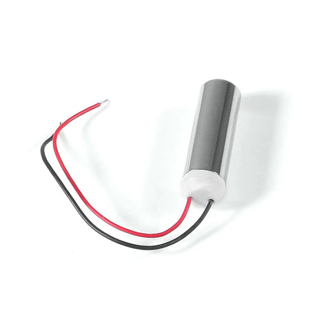 Image of a DC Coreless Waterproof Micro Vibration Motor 1.5V-3V 8000-24000RPM 7x25mm with red and black wires.