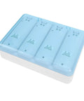 4 In 1 Remote Battery Charging Station With 4 Pack 2800mAh NiMH Rechargeable Batteries visible, white finish, top view.