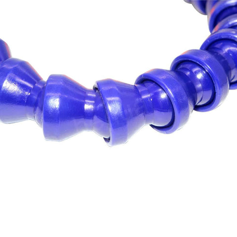 Beduan 1/2 in coolant hose, blue plastic flexible cooling tube for hydraulic machinery, pack of 10, close-up