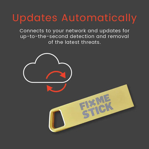 Gold Computer Virus Removal USB Stick For Windows PCs With Up To 3 Laptops Or Desktops For One Year No Fuss Easy Bootable Antivirus Tool with cloud update graphic