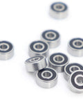 MR62RS 2RS sealed ball bearings for RC hobbyists cars and trucks ABEC-3 precision 6.5 mm bore black finish low friction