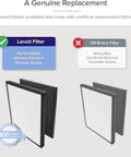 Comparison of PUR131 Replacement Filter 2 Pack With Activated Carbon For Odor Smoke Pollen and off-brand filter.
