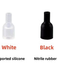 Zp2 Industrial Vacuum Suction Cup Zp2-T08an And Zp11an-A5 Manipulator Accessories, white silicone and black nitrile rubber nozzles.