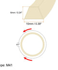 Diagram of Industrial Sewing Machine Belt 41 Inch Outer Girth V Belt with dimensions, rubber material, and triangle cross section
