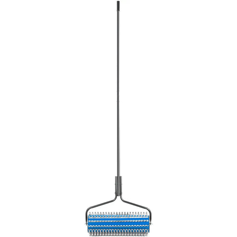 Heavy Duty Twelve Foot Lake Roller Weed Cutter And Pond Aquatic Plant Grabber With Lightweight Aluminum Pole Stainless Steel Teeth.
