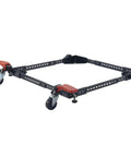 Heavy Duty Adjustable Mobile Base Stand With 500 Pound Capacity Rock Solid Steel Frame with swivel wheels for easy mobility.