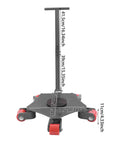 Heavy Duty Machinery Mover Dollies With 360 Degree Swivel Rollers And Massive 4400lbs Capacity Built Like A Tank From Rust Proof Steel dimensions diagram