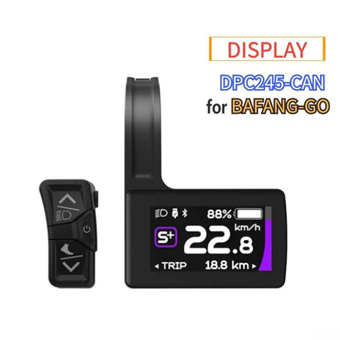 Premium Can Bus E Bike Display For Bafang M560 M600 M820 Mid Drive Motors featuring Glowing Tft Lcd Screen For Sharp Readings And Smooth Control On Any Ride You Gotta Take. black TFT LCD CAN bus e-bike display with control buttons