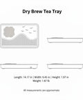 Zero Drip Drama Gongfu Tea Station Serving Tray With Imitation Ebony Stone Finish And Smart Catch Basin Design Keeping Your Living Room Setup Totally Stress Free All Day, 14.17 x 9.45 in.