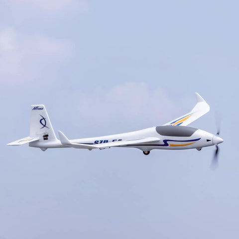2000mm SZD-54 6 Channel RC Plane PNP Kit With Propeller Remote Control Airplane White Finish in flight view