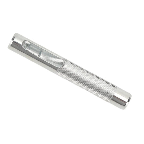 Prong Chisel Kit With Replaceable Leather Stitching Belt Punch Tool Ten Piece Hole Punch Set showing knurled metal handle