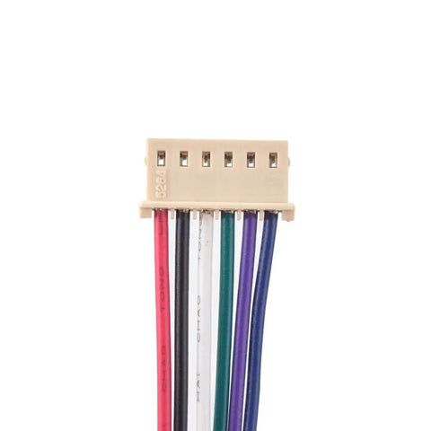 Integrated Stepper Motor Driver Delivering Badass Torque With Adjustable 0 To 2 Amps At 10 To 28Vdc For Nema 8 11 14 17 Motors compact wiring harness with six color-coded wires.