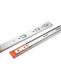Premium 10 Pair Full Extension Side Mount Drawer Slides Black Ball Bearing Cold Rolled Steel hardware for smooth glide action.