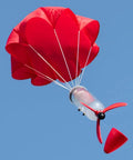 Screw On Water Rocket Fins With Parachute Kit For 2 Liter Bottles Fits 95 Percent Of Launchers No Tools Required in flight