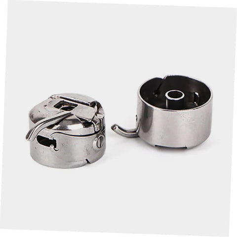 Two Piece Bobbin Case Set For Sewing Machines, Handy Replacement For Old Or Broken Cases, Your Go To Accessory For Home Crafters And Tailor Shops, Compatible With Most Machines, Easy Drop In Fit, Durable Construction, Reliable Performance