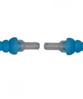 High Fidelity Earplugs For Musicians With 20dB Noise Reduction Regular Size Blue, side view showing ear tips