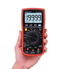 Do It All True RMS Digital Multimeter With 19999 Counts Auto Range NCV Temperature Capacitance Frequency Duty Cycle Backlit Display