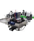 Heavy Duty Desktop Automatic Round Bottle Labeling Machine With Chain Plate Conveyor And Digital Coding, High Velocity Applicator for labeling containers.