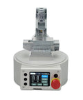 Front view of Ultra Mini Desktop CNC Machine Model With G Code Control, 3 Axis Motion Simulator, aluminum alloy frame, battery version.