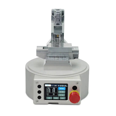 Sweet Mini Desktop CNC Machine With G Code 3 Axis Milling Simulator features a clear panel and control interface.
