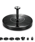 Solar Powered Floating Fountain For Bird Bath And Pond Easy Setup Outdoor Water Feature That Starts In Seconds In Direct Sunlight
