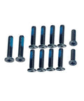 Professional Grade Black Bottom Case Screws For Asus Tuf Gaming A15 F15 Fa507 Fx507 Notebook Assembly Kit, steel fasteners with blue polymer.