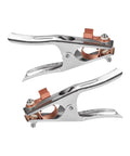 Two Pack 300A Welding Ground Clamp Set, Heavy Duty Welder Ground Cable Grip With Copper Plated Jaw, Safe Arc Grounding Clip, Rock Solid Earth Clamp