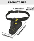 Adjustable Belt Drill Holster With Heavy Duty Design Quick Access Impact Driver Carrier Multi Pocket Tool Bag For Drills And Bits